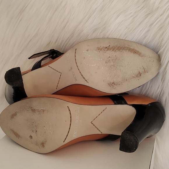 Enzo Angiolini /Womens Mary Janes Heels/ Butter Scotch-Black / Size 7M - Picture 7 of 11